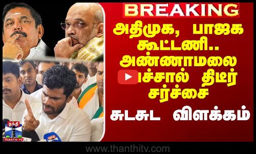 அதிமுக, பாஜக கூட்டணி.. அண்ணாமலை பேச்சால் திடீர் சர்ச்சை - சுடசுட விளக்கம்