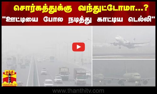 சொர்கத்துக்கு வந்துட்டோமா...? ஊட்டியை போல நடித்து காட்டிய டெல்லி