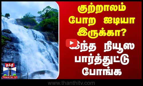 Courtallam Falls Update | குற்றாலம் போற ஐடியா இருக்கா? - இந்த நியூஸ பார்த்துட்டு போங்க