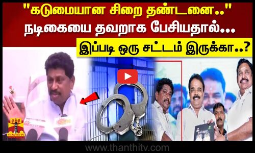 கடுமையான சிறை தண்டனை.. நடிகையை தவறாக பேசியதால்... இப்படி ஒரு சட்டம் இருக்கா..?