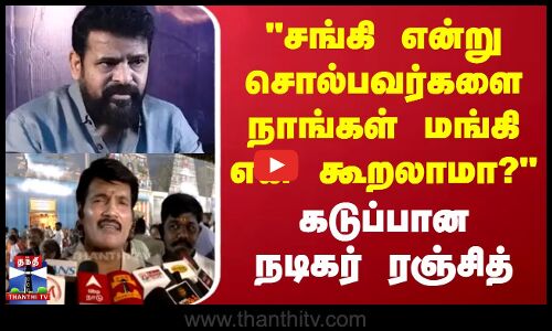 Ranjith | Ameer | சங்கி என்று சொல்பவர்களை நாங்கள் மங்கி என கூறலாமா..? - கடுப்பான நடிகர் ரஞ்சித்