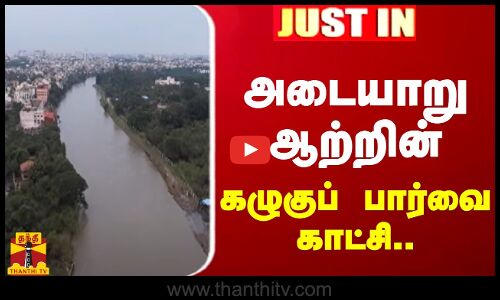 #JUSTIN || அடையாறு ஆற்றின் கழுகுப் பார்வை காட்சி..