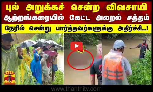 புல் அறுக்கச் சென்ற விவசாயி.. ஆற்றங்கரையில் கேட்ட அலறல் சத்தம் - நேரில் பார்த்தவர்களுக்கு அதிர்ச்சி!