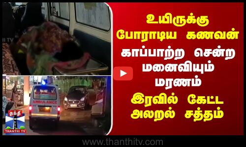 உயிருக்கு போராடிய கணவன்.. காப்பாற்ற சென்ற மனைவியும் மரணம் - இரவில் கேட்ட அலறல் சத்தம்