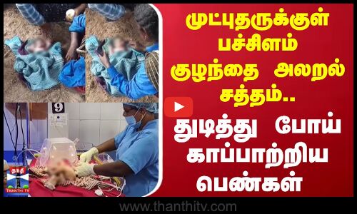 Infont Baby | முட்புதருக்குள் பச்சிளம் குழந்தை அலறல் சத்தம்.. துடித்து போய் காப்பாற்றிய பெண்கள்