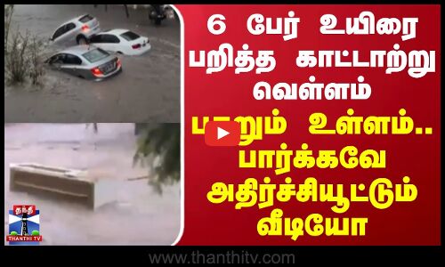 6 பேர் உயிரை பறித்த காட்டாற்று வெள்ளம் - பதறும் உள்ளம்.. பார்க்கவே அதிர்ச்சியூட்டும் வீடியோ