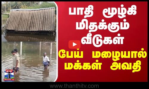 பாதி மூழ்கி மிதக்கும் வீடுகள் - பேய் மழையால் அவதிப்படும் மக்கள் | TN Rain | Trichy | Flood