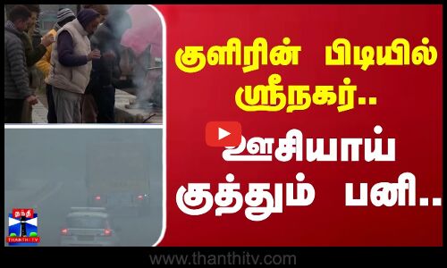 குளிரின் பிடியில் ஸ்ரீநகர்... -  ஊசியாய் குத்தும் பனி..