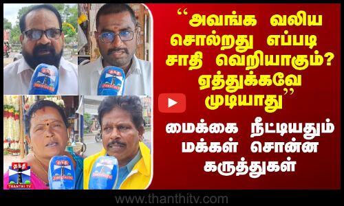 Thanthi TV Street Interviews|சினிமாவில் சாதிய பிரச்சினை -சமூகத்தை பிரதிபலிக்கிறதா? அதீத சித்தரிப்பா?