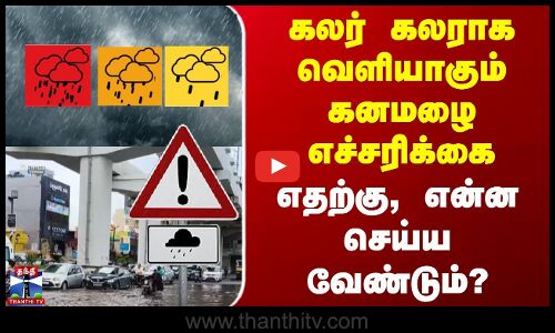 Rain Alerts | TN Rains | கலர் கலராக வெளியாகும்கனமழை எச்சரிக்கை | எதற்கு, என்ன செய்ய வேண்டும்?