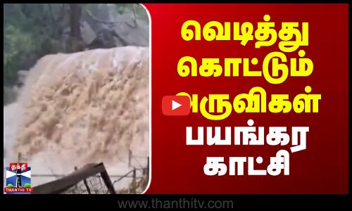 TN Rain | Heavy Rain | Falls | வெடித்து கொட்டும் அருவிகள்.. பயங்கர காட்சி