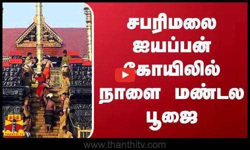 சபரிமலை ஐயப்பன் கோயிலில் நாளை மண்டல பூஜை | Ayyappan