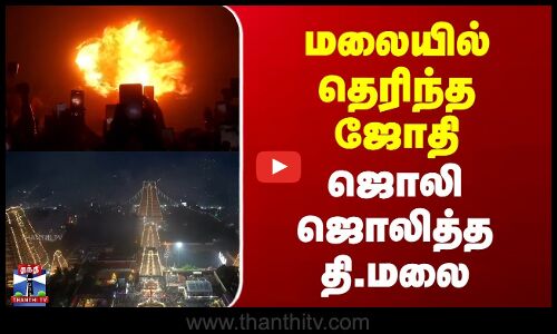 Tiruvannamalai Deepam | மலையில் தெரிந்த ஜோதி | ஜொலி ஜொலித்த தி.மலை