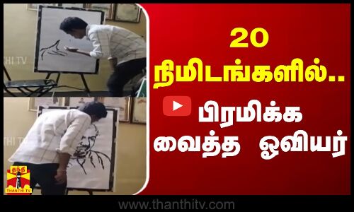 20 நிமிடங்களில் - பிரமிக்க வைத்த ஓவியர்