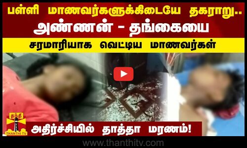 அண்ணன் - தங்கையை சரமாரியாக வெட்டிய மாணவர்கள்... அதிர்ச்சியில் தாத்தா மரணம்! | Tirunelveli