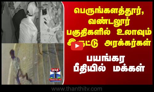 பெருங்களத்தூர், வண்டலூர் பகுதிகளில் உலாவும் இருட்டு அரக்கர்கள்
