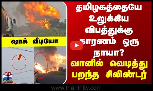 Ariyalur தமிழகத்தையே உலுக்கிய விபத்துக்கு காரணம் ஒரு நாயா? - வெடித்து பறந்த சிலிண்டர் - ஷாக் வீடியோ