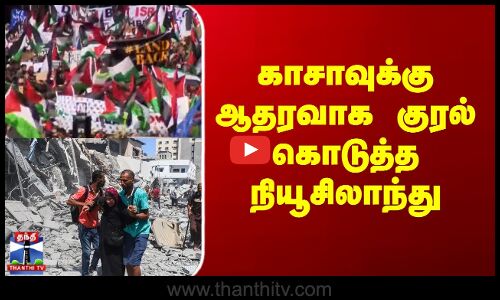 Gaza || காசாவுக்கு ஆதரவாக குரல் கொடுத்த நியூசிலாந்து