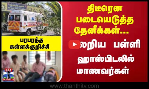 படையெடுத்த தேனீக்கள்... அலறிய பள்ளி -ஹாஸ்பிடலில் மாணவர்கள் - பரபரத்த கள்ளக்குறிச்சி