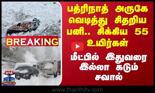பத்ரிநாத் அருகே வெடித்து சிதறிய பனி.. சிக்கிய 55 உயிர்கள் - மீட்பில் இதுவரை இல்லா கடும் சவால்