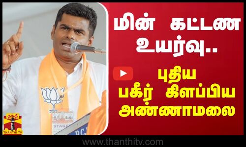 மின் கட்டண உயர்வு.. புதிய பகீர் கிளப்பிய அண்ணாமலை | electricity bill