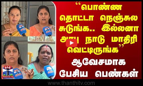 Thanthi Tv Street Interview | ``பொண்ண தொட்டா நெஞ்சுல சுடுங்க.. இல்லனா அரபு நாடு மாதிரி வெட்டிருங்க