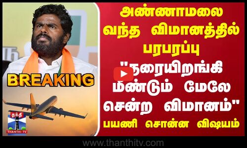 Flight Issue | Madurai | Annamalai | தரையிறங்கி மீண்டும் மேலே சென்ற விமானம் பயணி சொன்ன விஷயம்