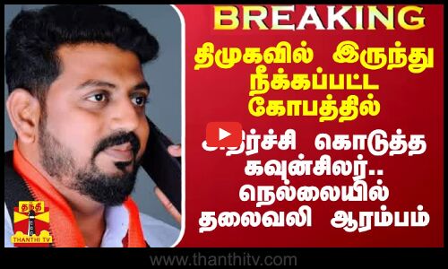 திமுகவில் இருந்து நீக்கப்பட்ட கோபத்தில் அதிர்ச்சி கொடுத்த கவுன்சிலர்.. நெல்லையில் தலைவலி ஆரம்பம்