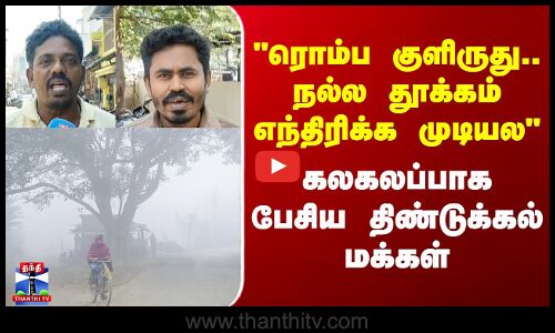 street interview | நல்ல தூக்கம் எந்திரிக்க முடியல - கலகலப்பாக பேசிய திண்டுக்கல் மக்கள்