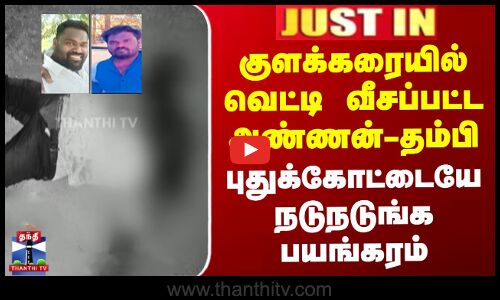 குளக்கரையில் வெட்டி வீசப்பட்ட அண்ணன்-தம்பி - புதுக்கோட்டையே நடுநடுங்க பயங்கரம்