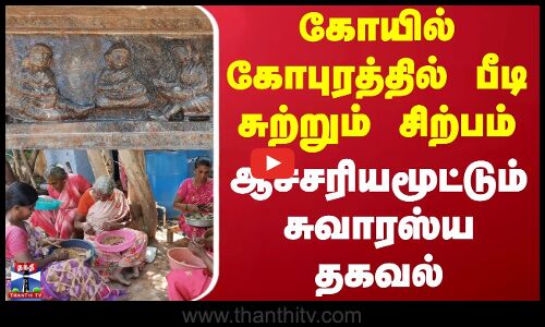 Tenkasi | Temple | கோயில் கோபுரத்தில் பீடி சுற்றும் சிற்பம் - ஆச்சரியமூட்டும் சுவாரஸ்ய தகவல்