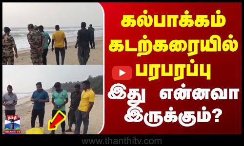 Chengalpattu | Beach | கல்பாக்கம் கடற்கரையில் பரபரப்பு - இது என்னவா இருக்கும்?