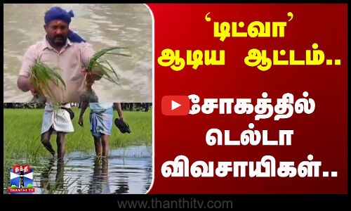 Ditwah cyclone || `டிட்வா ஆடிய ஆட்டம்.. சோகத்தில் டெல்டா விவசாயிகள்..