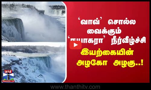 காண்போரை வாவ் சொல்ல வைக்கும் நயாகரா நீர்வீழ்ச்சி - இயற்கையின் அழகோ அழகு..!