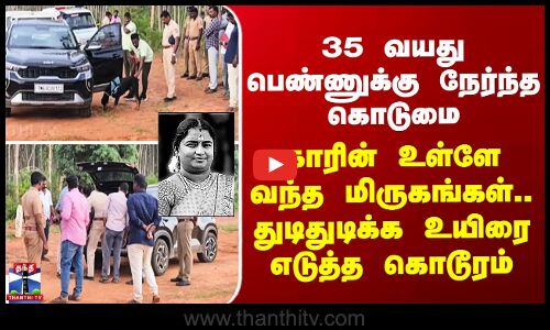 காரின் உள்ளே வந்த மிருகங்கள்.. துடிதுடிக்க உயிரை எடுத்த கொடூரம்.. சிவகங்கையில் அதிர்ச்சி