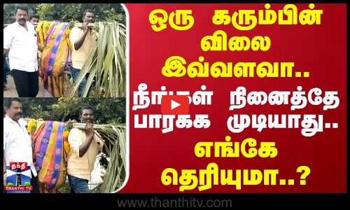 ஒரு கரும்பின் விலை இவ்வளவா..நீங்கள் நினைத்தே பார்க்க முடியாது..எங்கே தெரியுமா..? | Pongal