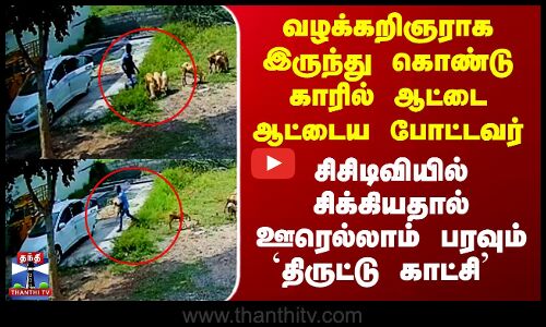 வழக்கறிஞராக இருந்து கொண்டு காரில் ஆட்டை ஆட்டைய போட்டவர் - திருடும் வீடியோ வைரல்