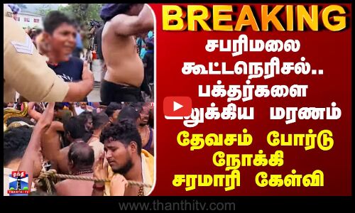 Sabarimalai Stampede | சபரிமலை கூட்டநெரிசல்.. பக்தர்களை உலுக்கிய மரணம் - தேவசம் போர்டுக்கு கேள்வி