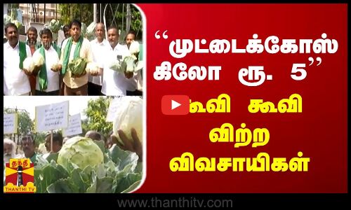 “முட்டைக்கோஸ் கிலோ ரூ. 5“ - கூவி கூவி விற்ற விவசாயிகள்