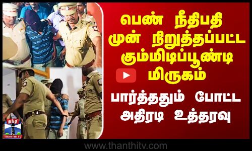 பெண் நீதிபதி முன் நிறுத்தப்பட்ட கும்மிடிப்பூண்டி மிருகம் - அதிரடி உத்தரவு