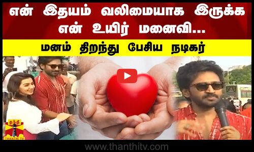 என் இதயம் வலிமையாக இருக்க என் உயிர் மனைவி... மனம் திறந்து பேசிய நடிகர் ஆதி | Nikki Galrani