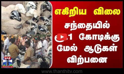 எகிறிய விலை - சந்தையில்ரூ.1 கோடிக்கு மேல் ஆடுகள் விற்பனை