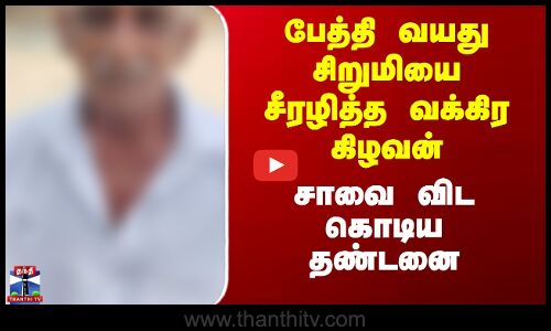 Chennai News | Pocso | பேத்தி வயது சிறுமியை சீரழித்த வக்கிர கிழவன் - சாவை விட கொடிய தண்டனை