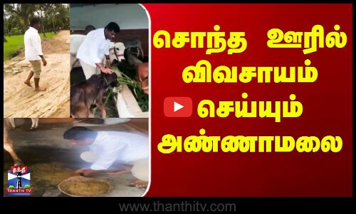Former Bjp Tamilnadu Leader Annamalai || சொந்த ஊரில் விவசாயம் செய்யும் அண்ணாமலை