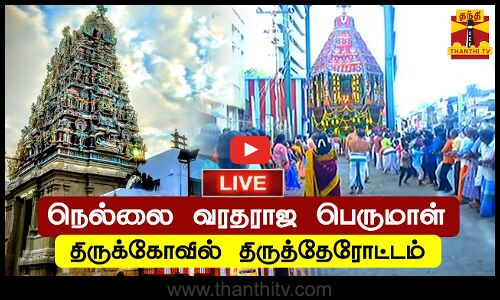 🔴LIVE : நெல்லை மேல வீரராகவபுரம் வரதராஜ பெருமாள் திருக்கோவில் திருத்தேரோட்டம் | Live Updates