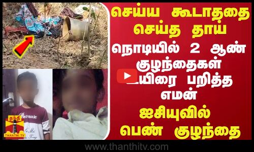செய்ய கூடாததை செய்த தாய்... நொடியில் 2 ஆண் குழந்தைகள் உயிரை பறித்த எமன் - ஐசியுவில் பெண் குழந்தை