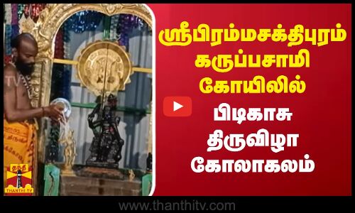 ஸ்ரீபிரம்மசக்திபுரம் கருப்பசாமி கோயிலில் பிடிகாசு திருவிழா கோலாகலம்