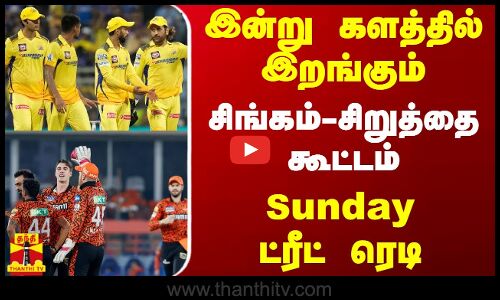 இன்று களத்தில் இறங்கும் சிங்கம் - சிறுத்தை கூட்டம் Sunday ட்ரீட் ரெடி