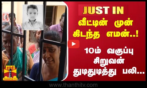 #JUSTIN : வீட்டின் முன் கிடந்த எமன்..! 10ம் வகுப்பு சிறுவன் துடிதுடித்து பலி... | Pudukkottai