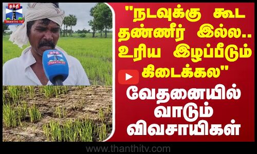 Ramanathapuram  ’நடவுக்கு கூட தண்ணீர் இல்ல.. உரிய இழப்பீடும் கிடைக்கல’ - வேதனையில் வாடும் விவசாயிகள்